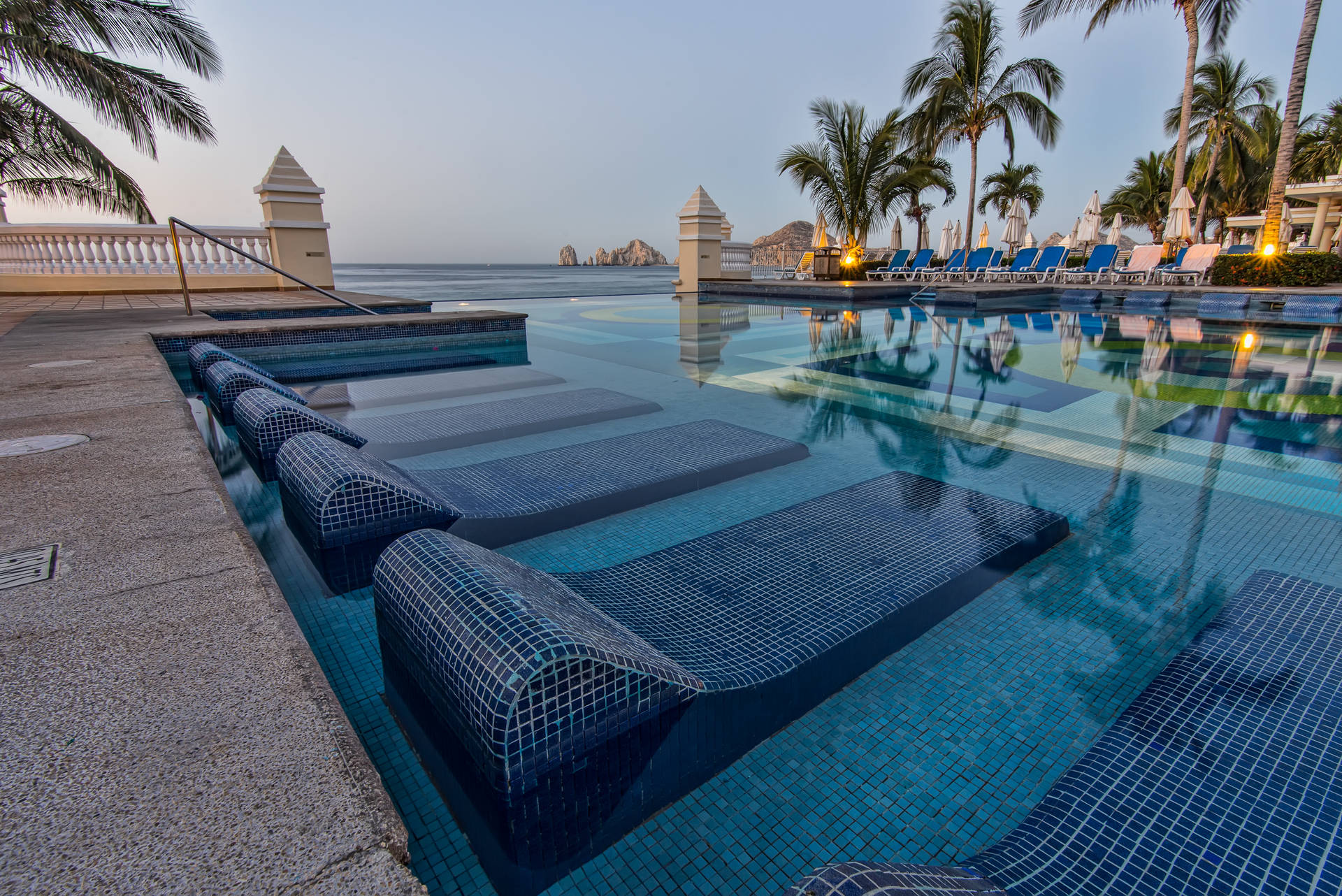 Cabo Verde Swimming Pool Background