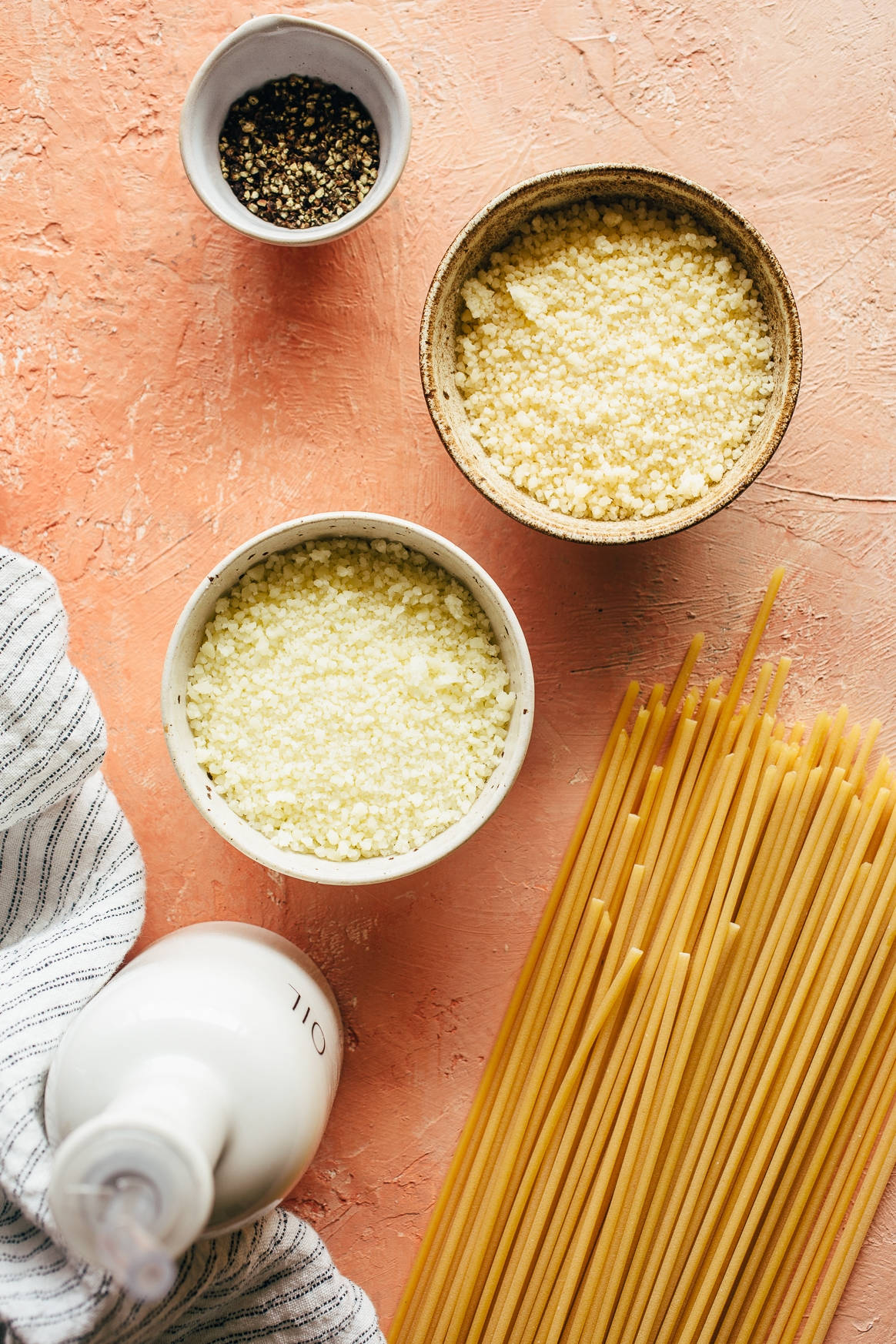 Cacio E Pepe Raw Ingredients