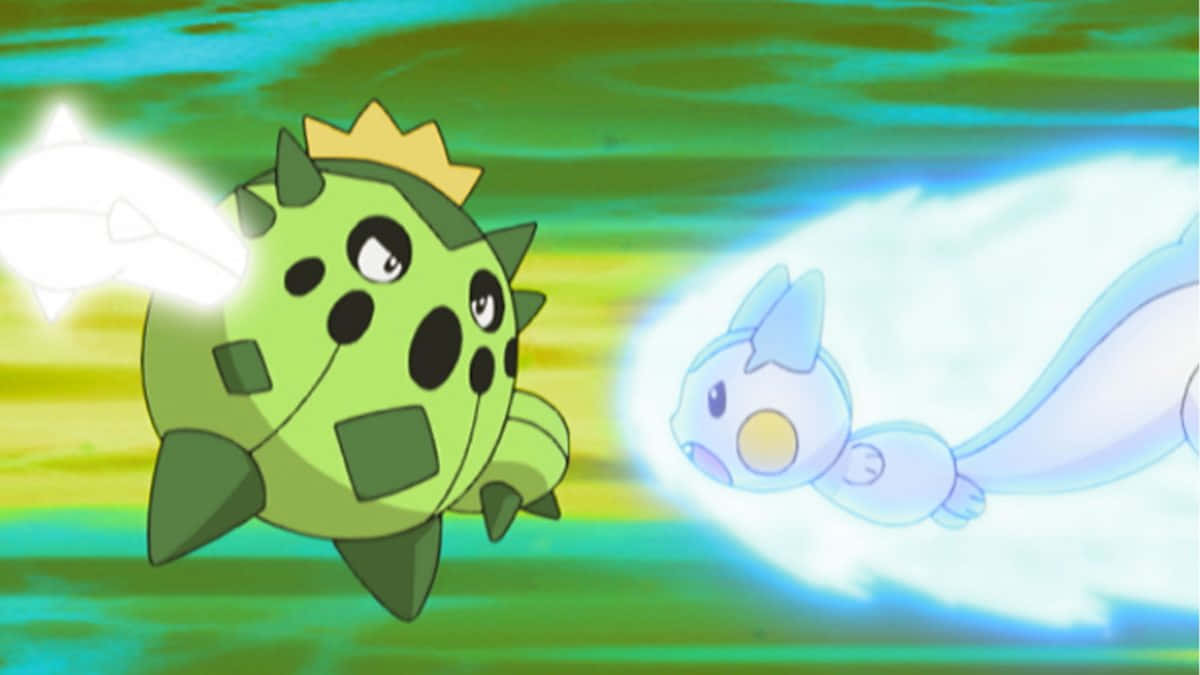 Cacnea And Pachirisu Battle Background