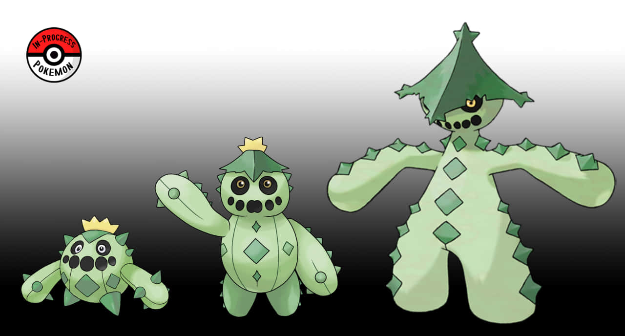 Cacnea Cactare And Cacturne Background