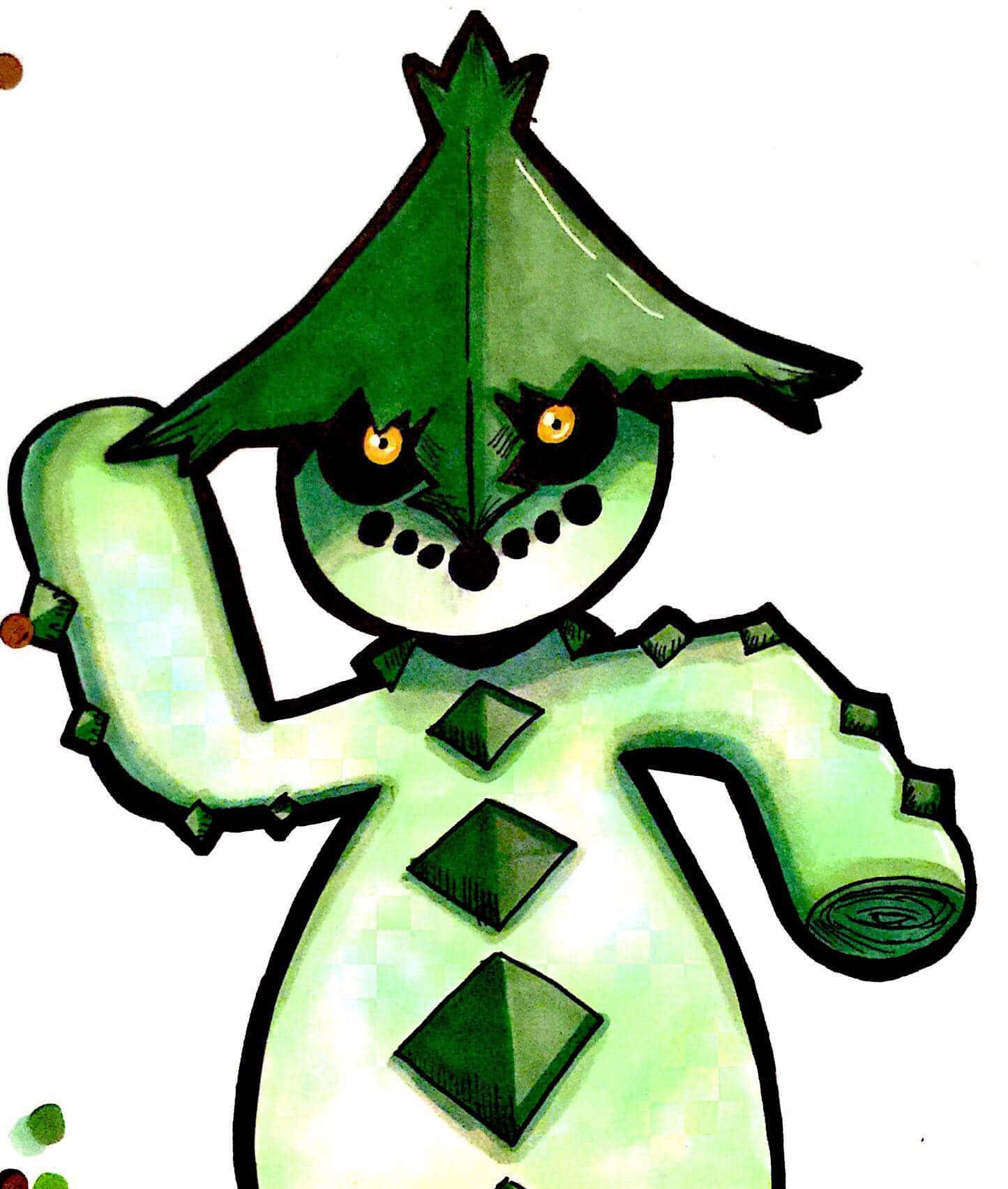 Cacturne Holding Its Hat Background