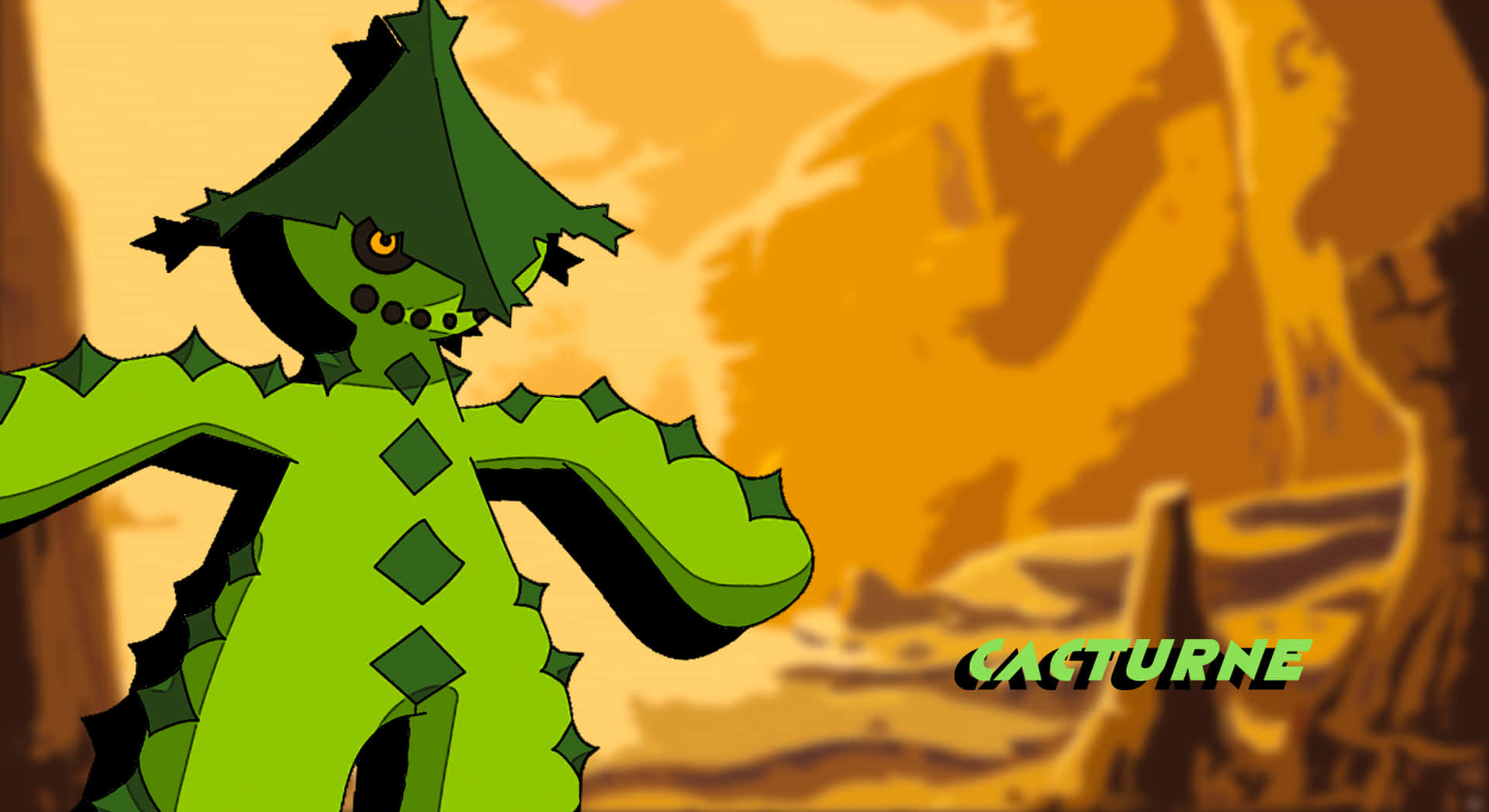 Cacturne In The Desert