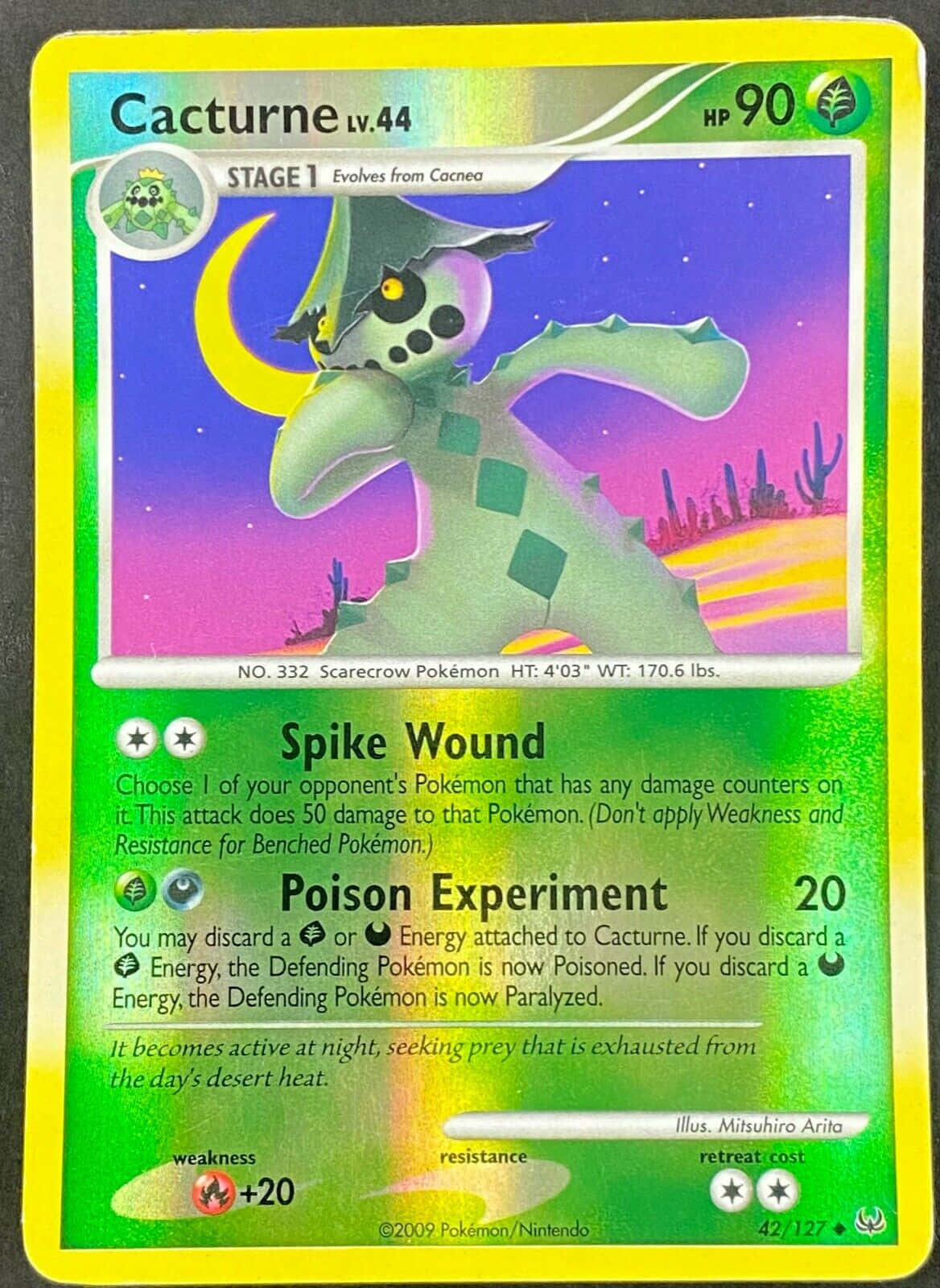Cacturne Pokémon Card Background