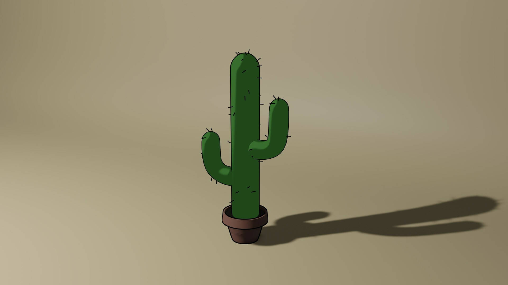 Cactus Jack Digital Art Background