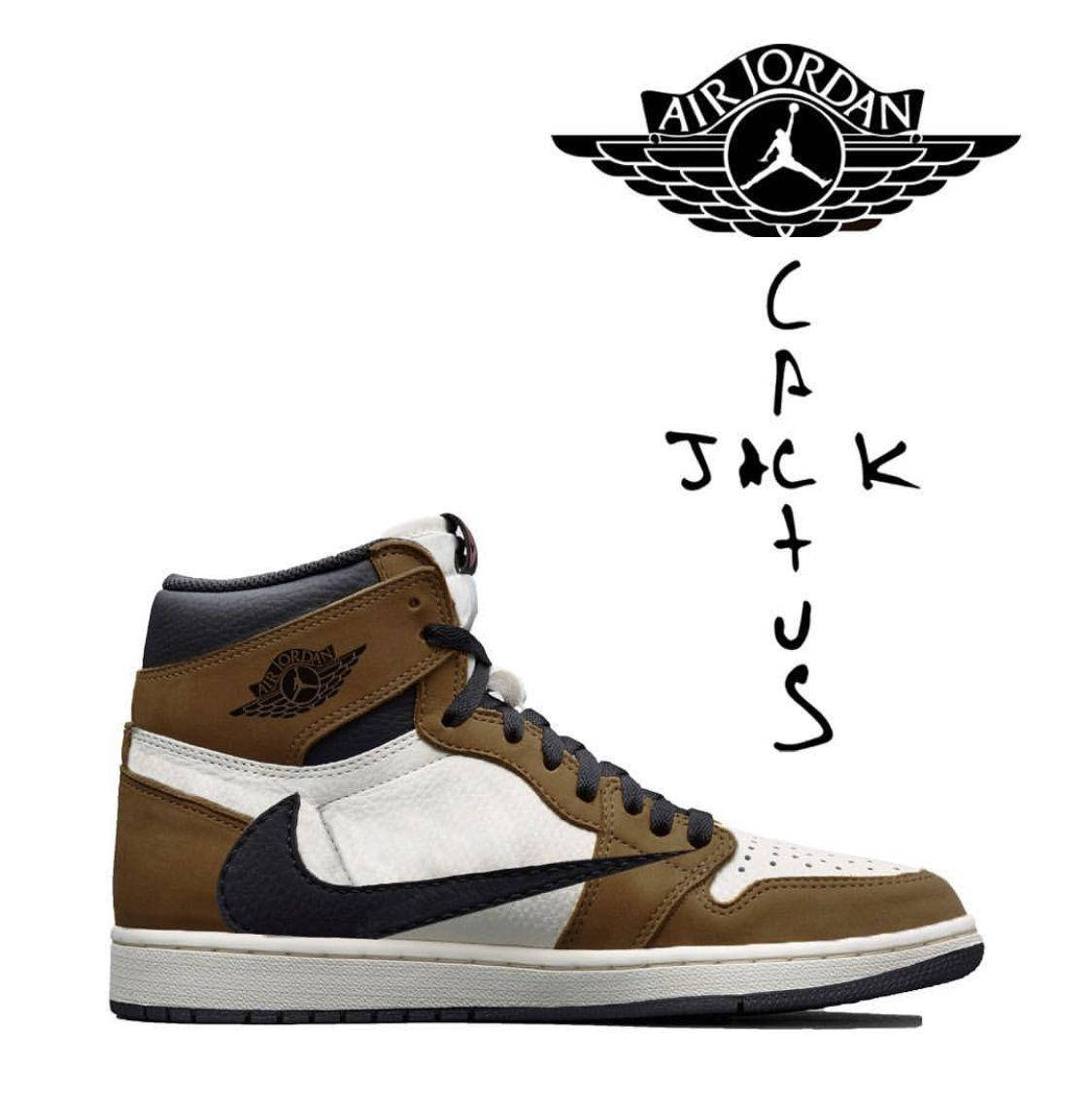 Cactus Jack Travis Scott Air Jordan Logo Background