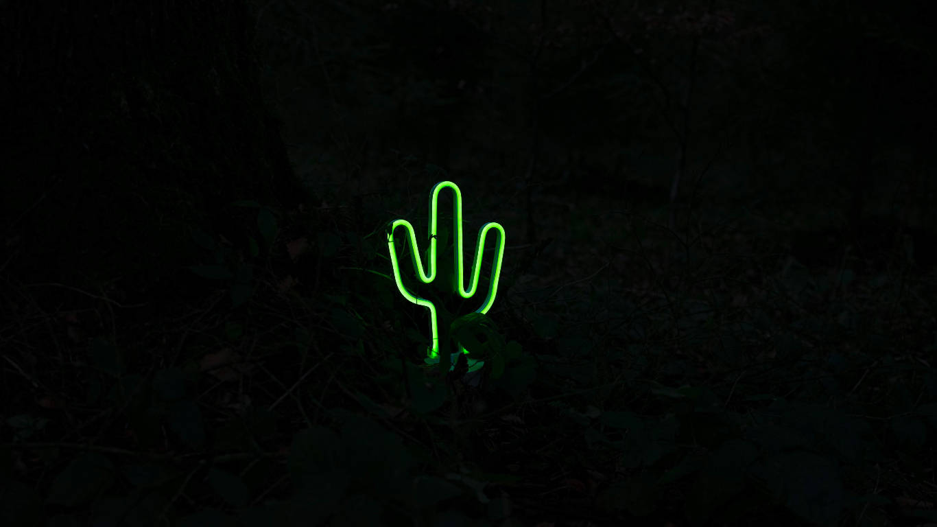 Cactus Neon Green Aesthetic