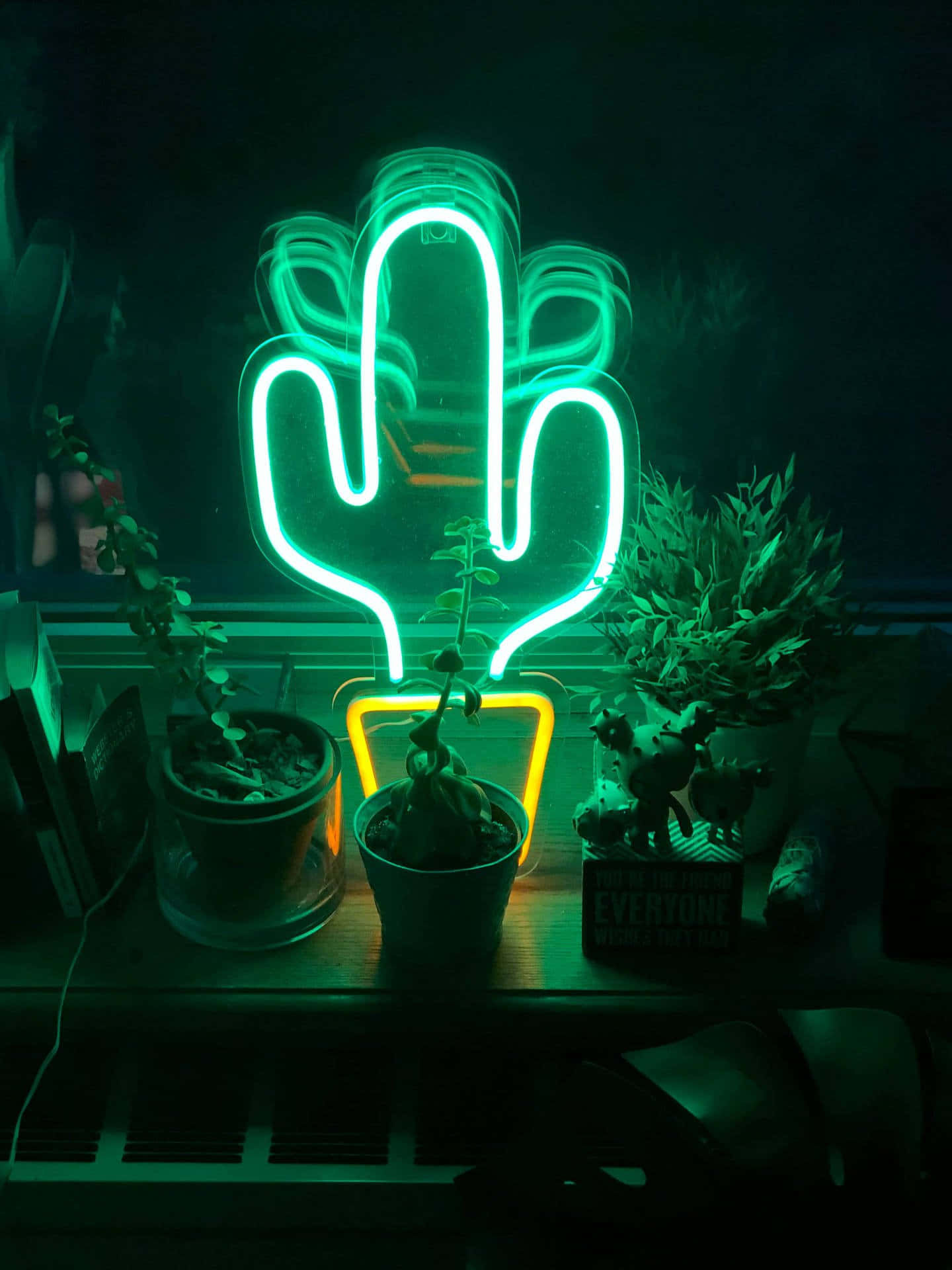 Cactus-shaped Green Led Lights