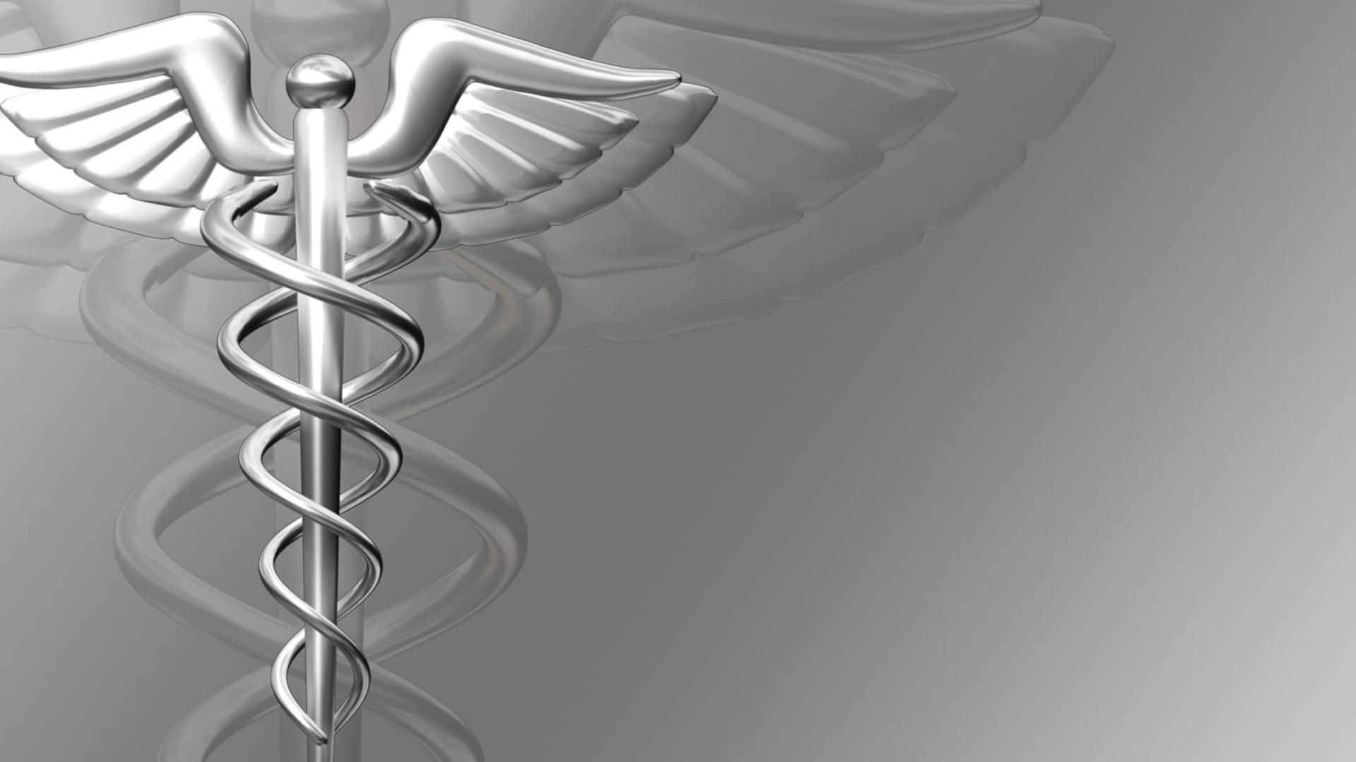 Caduceus Medical Symbol3 D Illustration Background