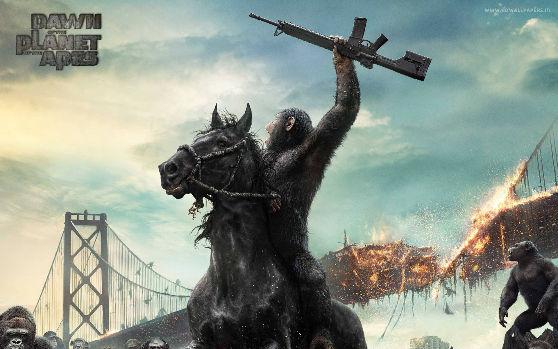 Caesar Dawn Of The Planet Of The Apes Background