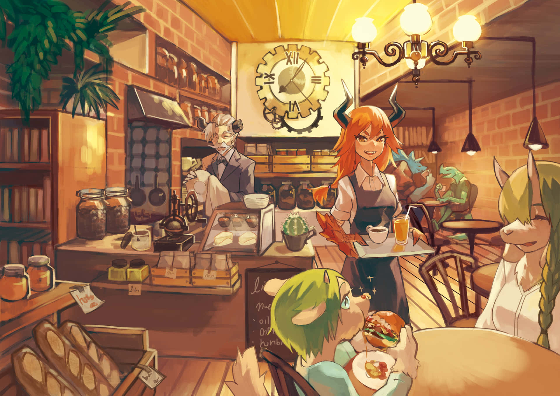 Cafe Anime Server Background