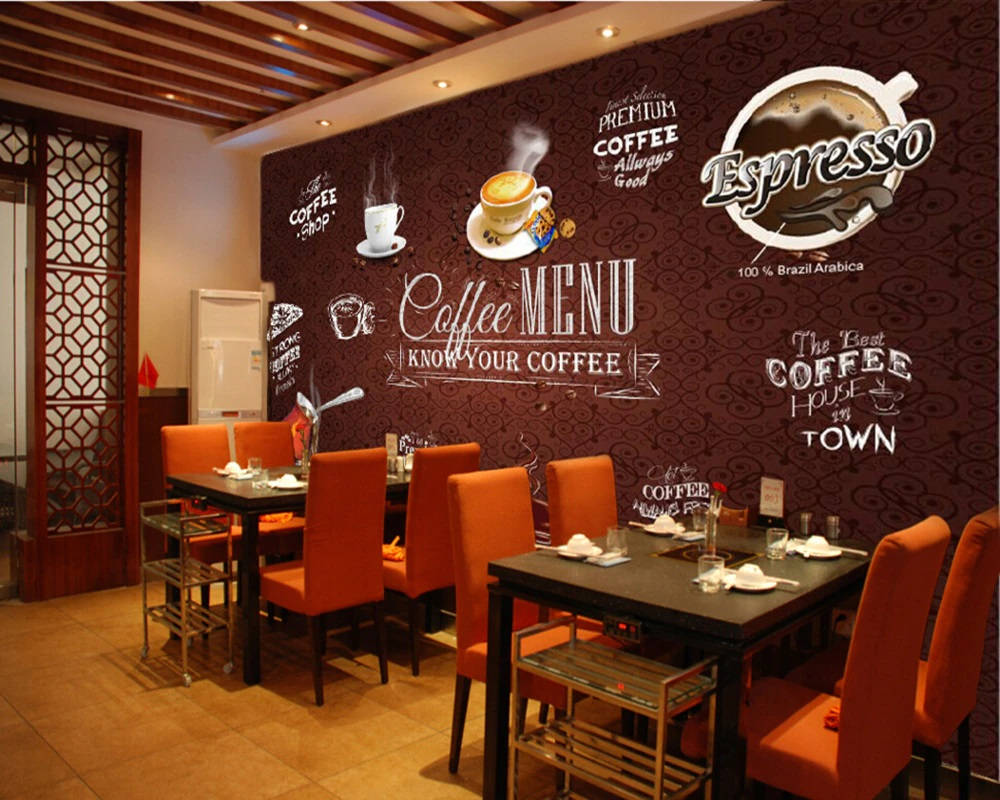 Cafe With Dark Brown-themed Interior