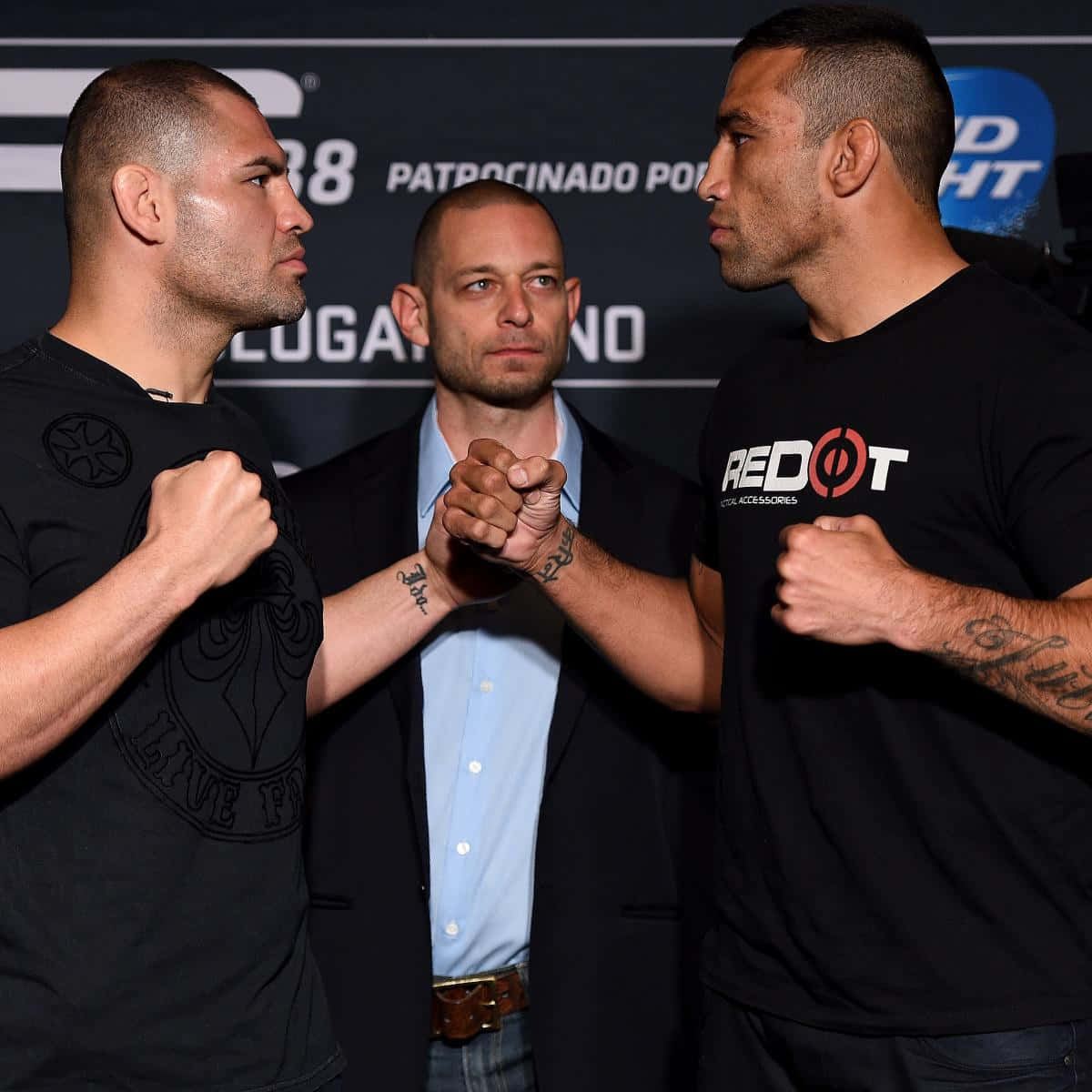 Cain Velasquez And Fabricio Werdum Face Off