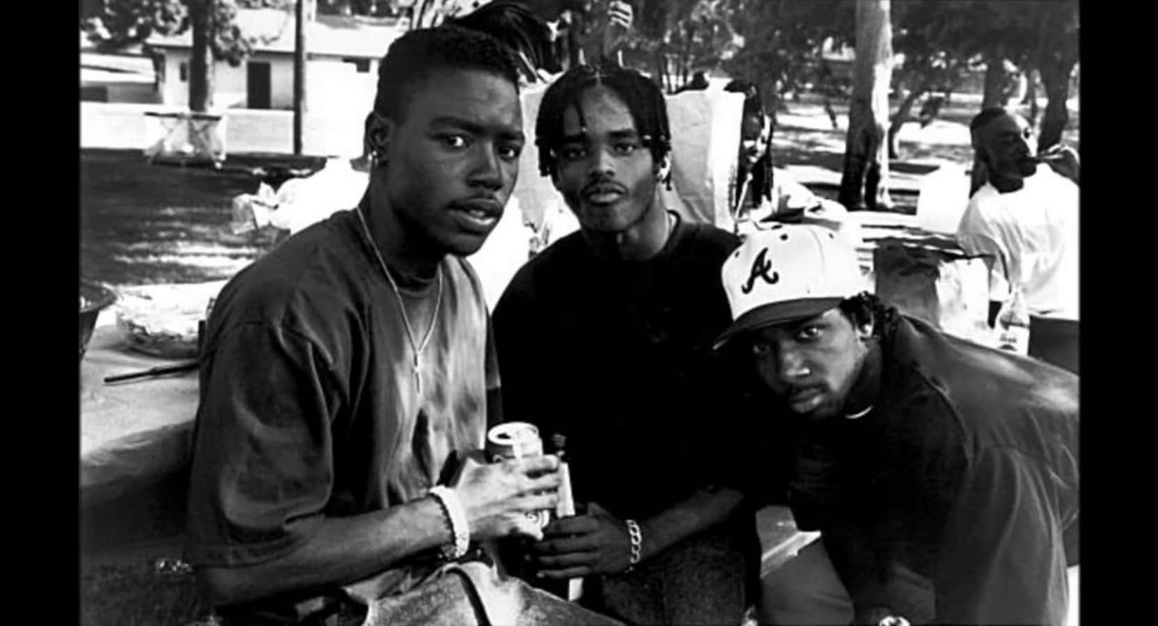 Caine And His Crew In Menace Ii Society Background