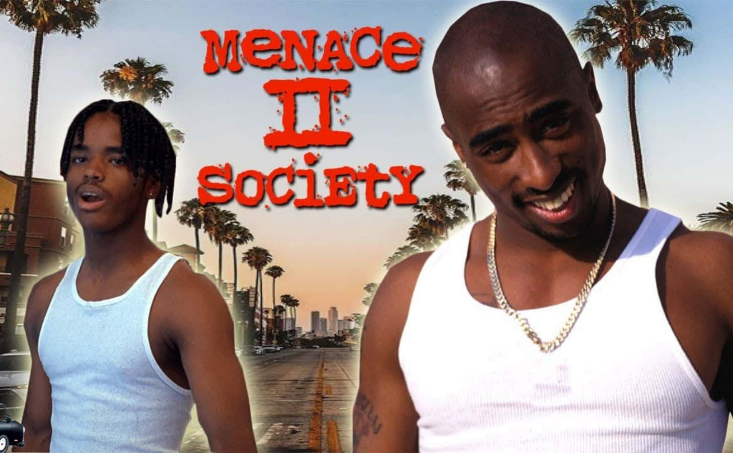 Caine And O-dog Make Their Mark In The Iconic Movie “menace Ii Society” Background