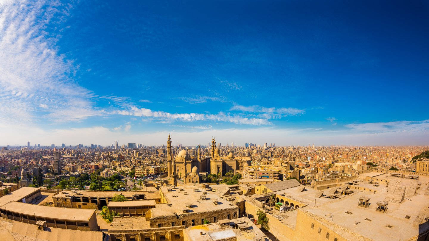 Cairo Aerial City View Background