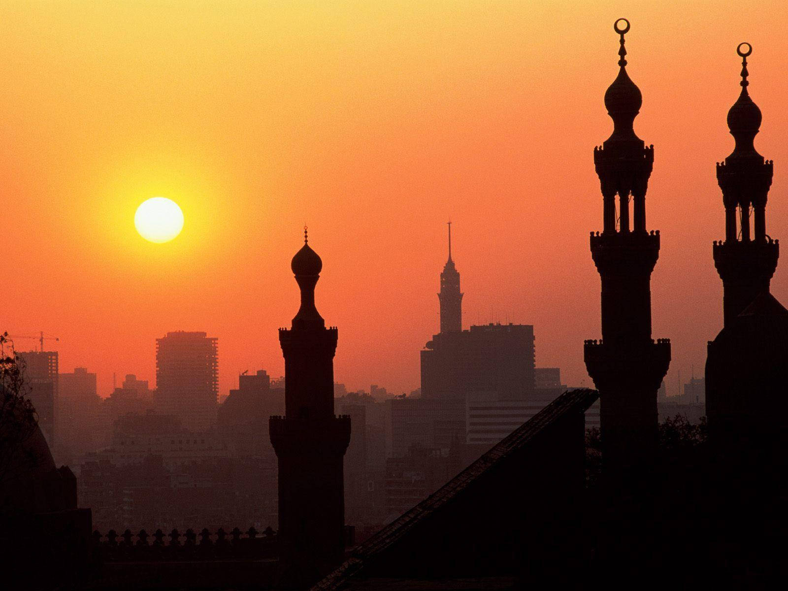 Cairo Silhouette Photograph Background