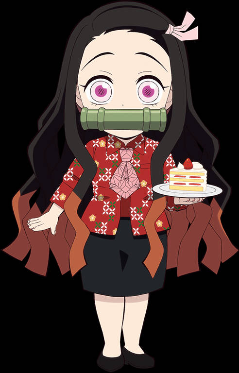 Cake Demon Slayer Nezuko Background