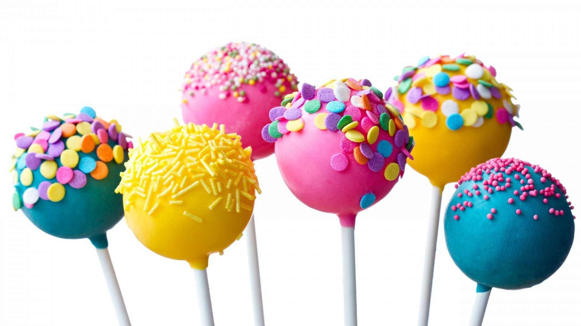 Cake Pops With Sprinkles Food Desktop Background