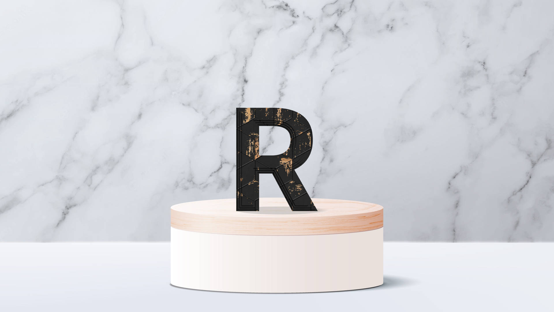 Cake R Alphabet Background