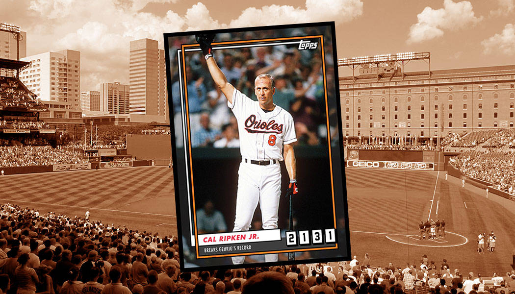 Cal Ripken Jr Topps Baseball Card Background
