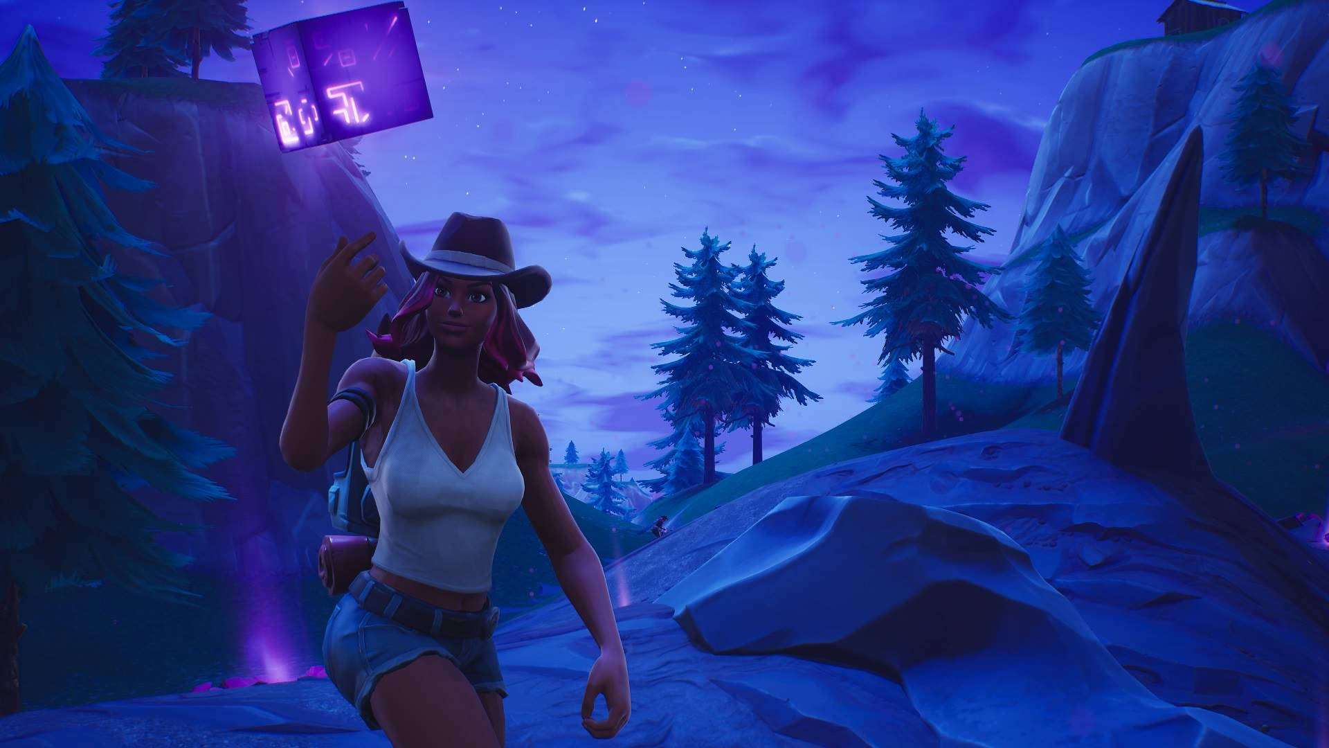 Calamity Fornite With Cube Background