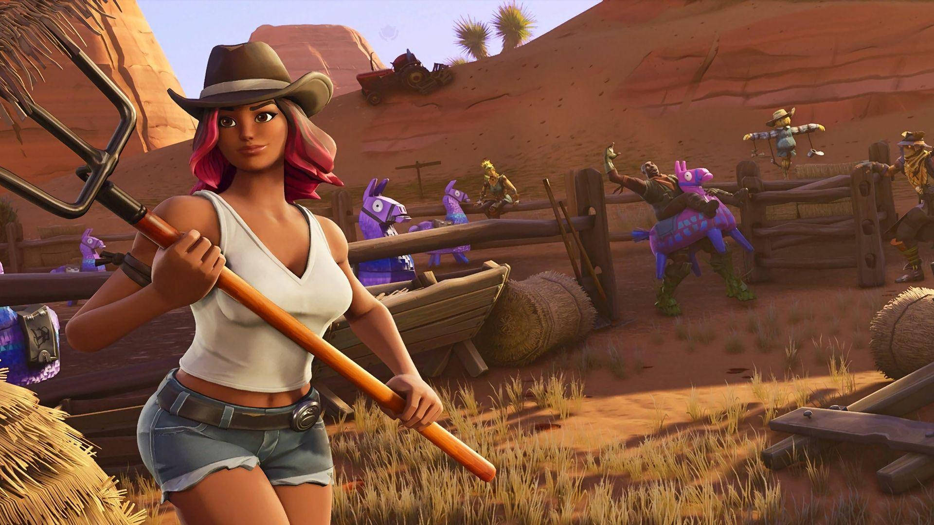 Calamity Fortnite Down On The Ranch Background