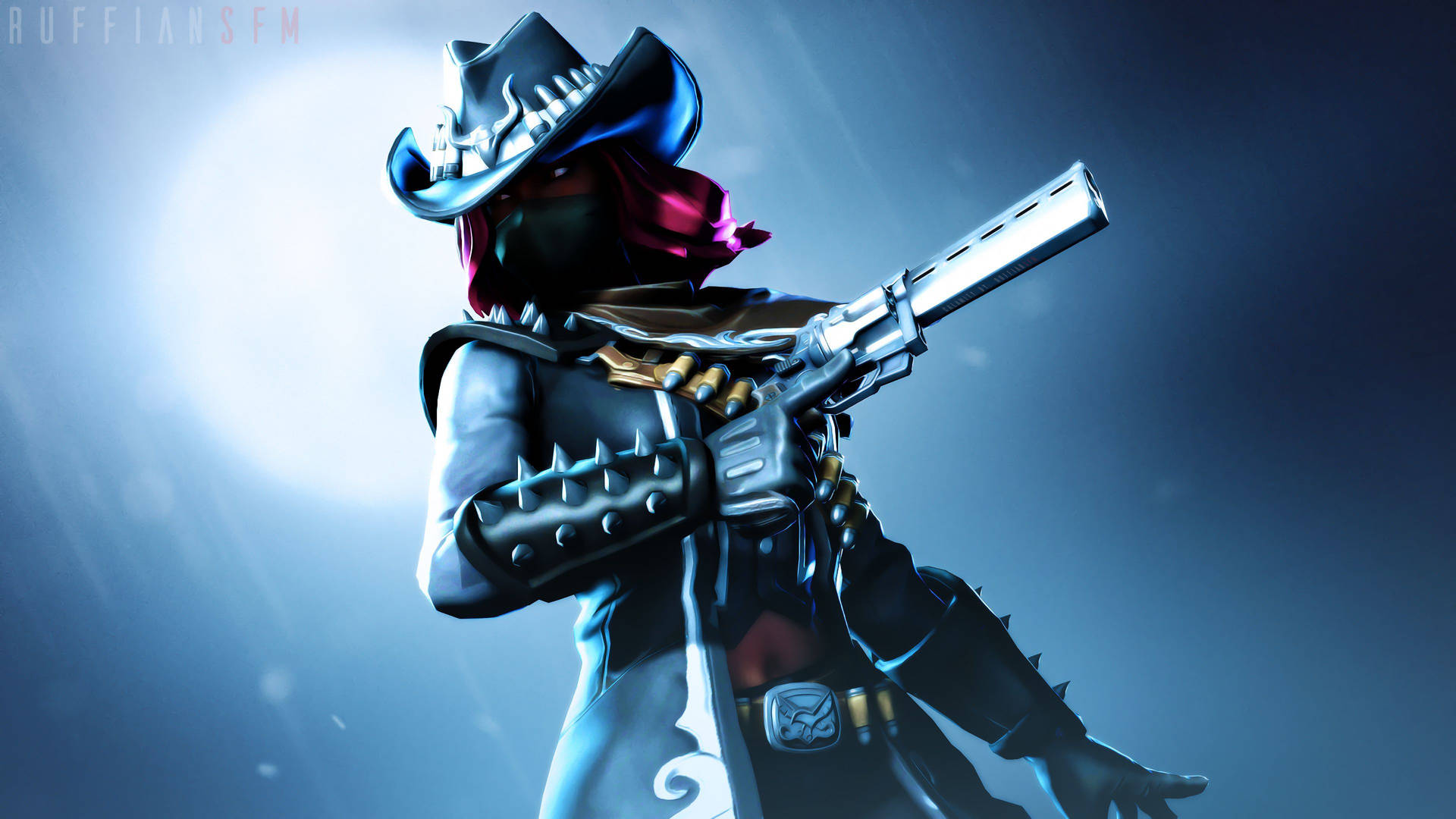 Calamity Fortnite Silhouette Moon Background