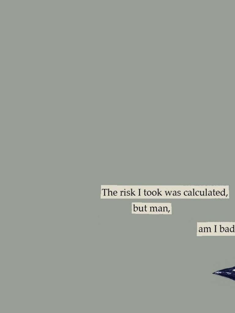 Calculated Risk Quote Background