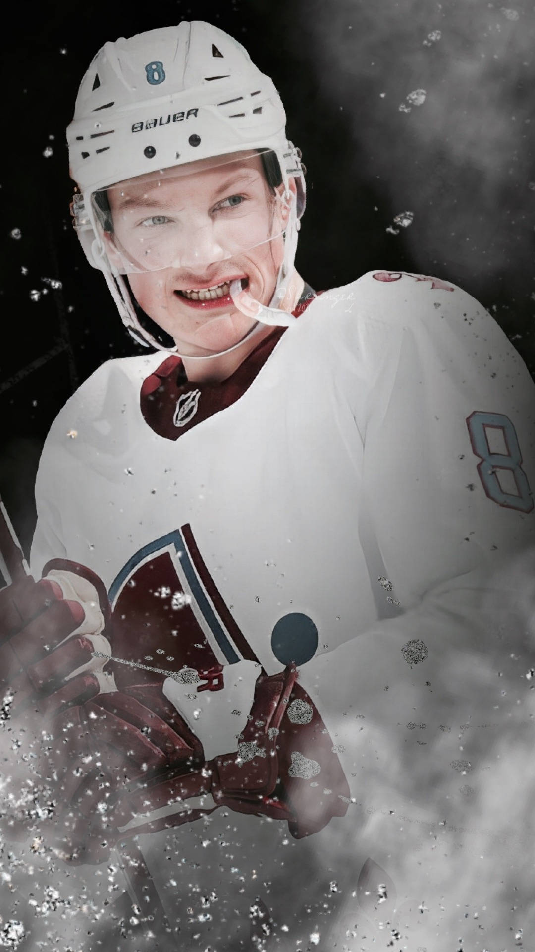 Cale Makar Ice Hockey Player Poster Background