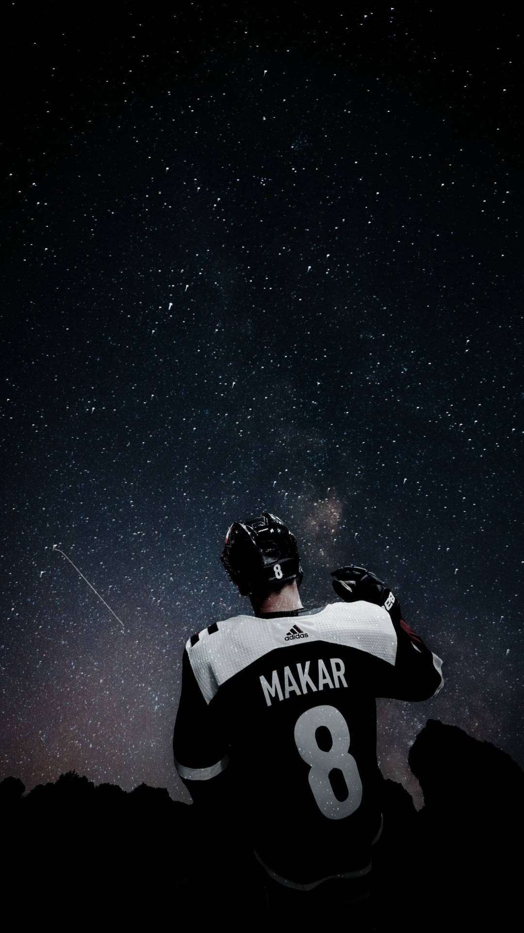 Cale Makar Night Sky Background