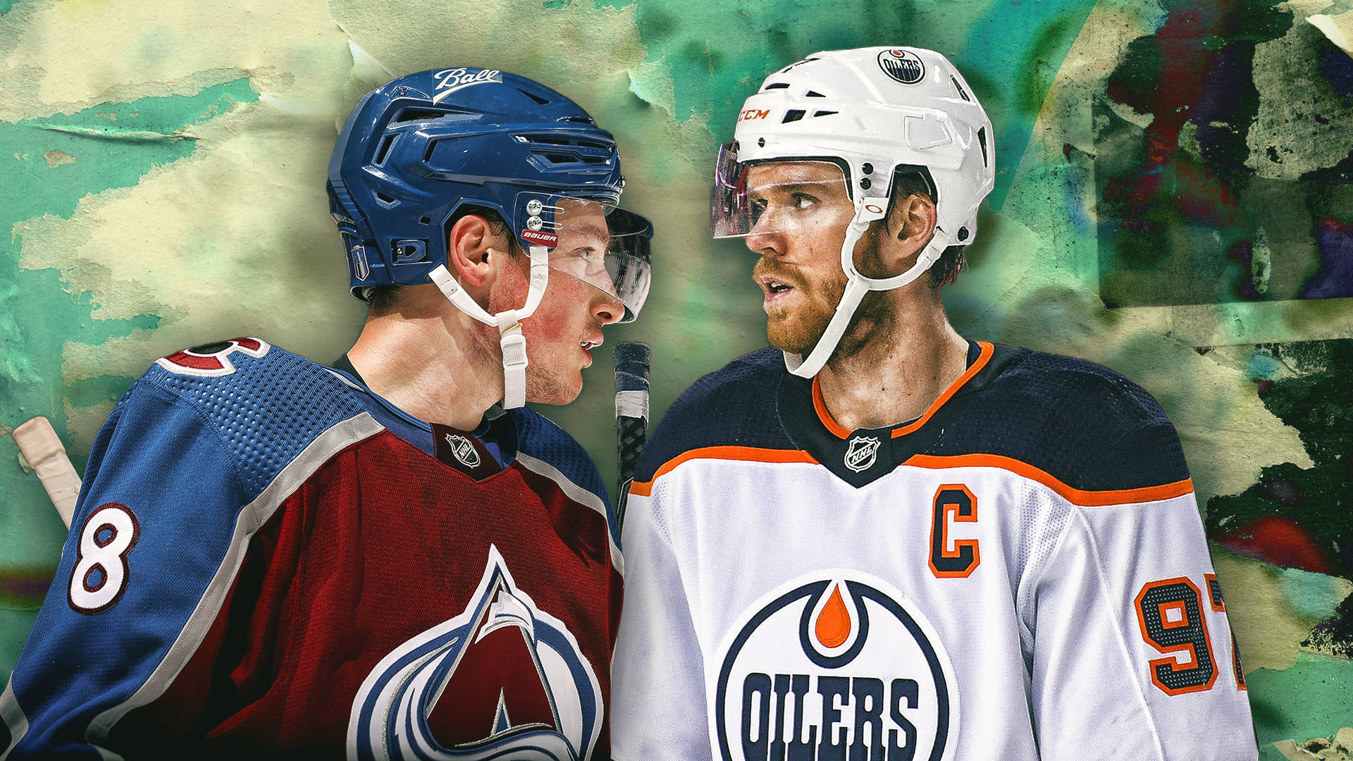 Cale Makar Staredown Connor Andrew Mcdavid Background