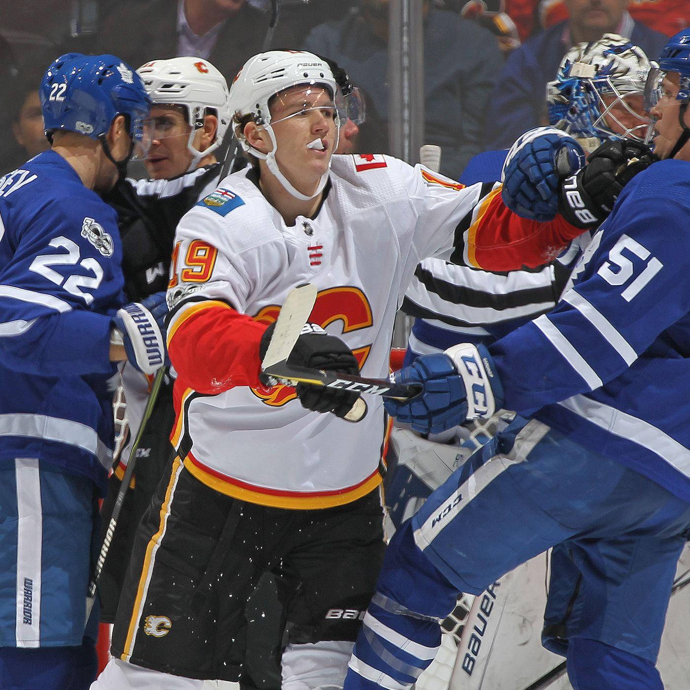 Calgary Flames Matthew Tkachuk Spearing Matt Martin