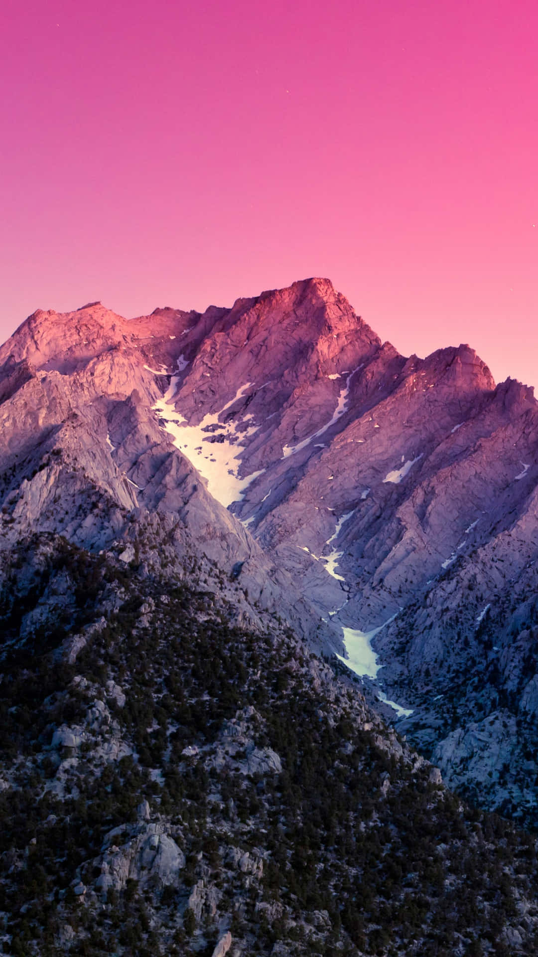 California Aesthetic Pink Mountains Background