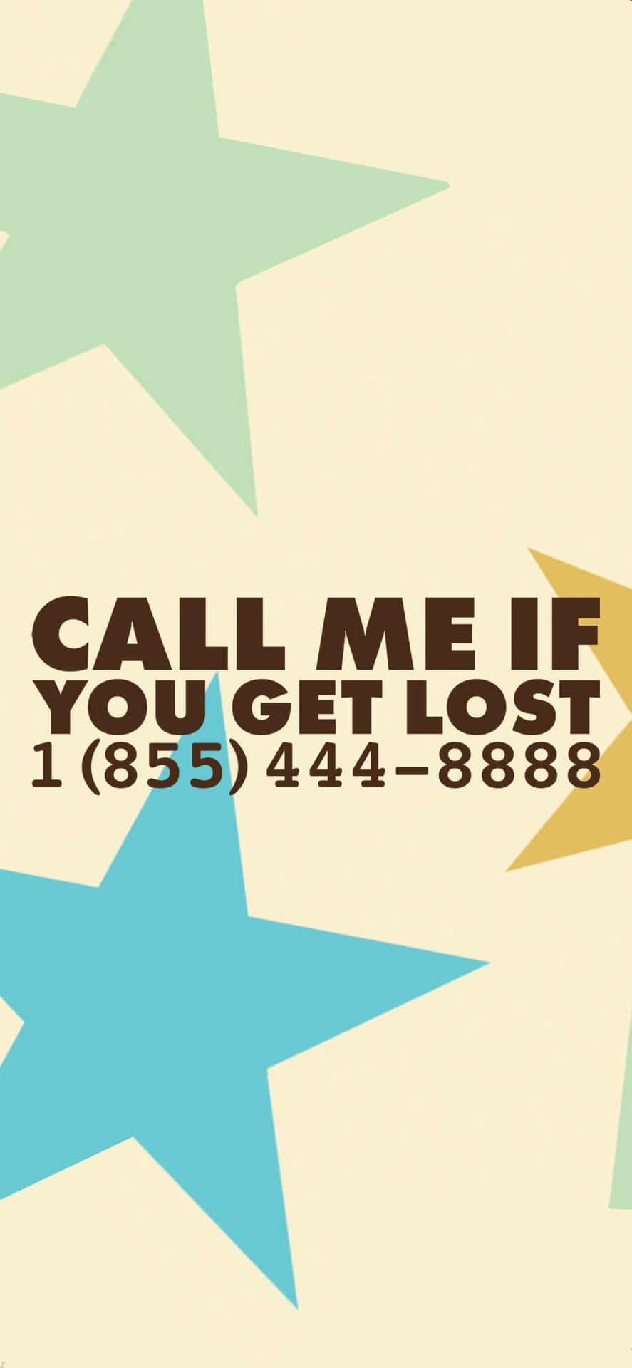 Call Me If You Get Lost Background