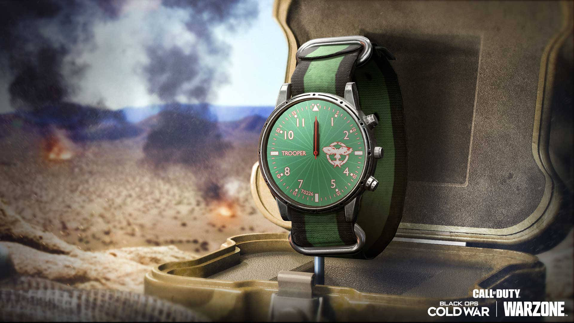 Call Of Duty Black Ops Cold War Emerald Trooper Watch Background