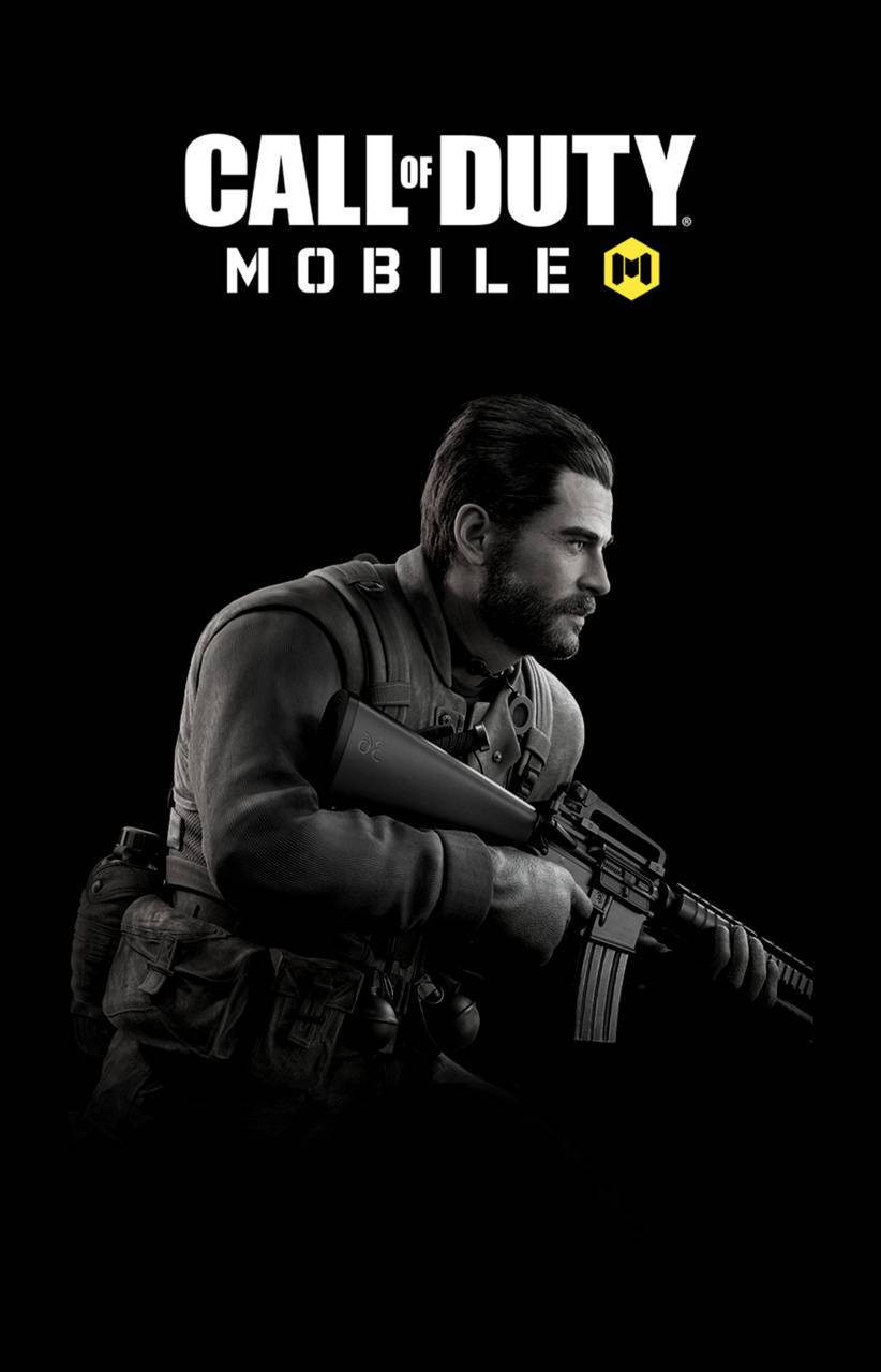 Call Of Duty Mobile Logo Alex Mason Fighting Background
