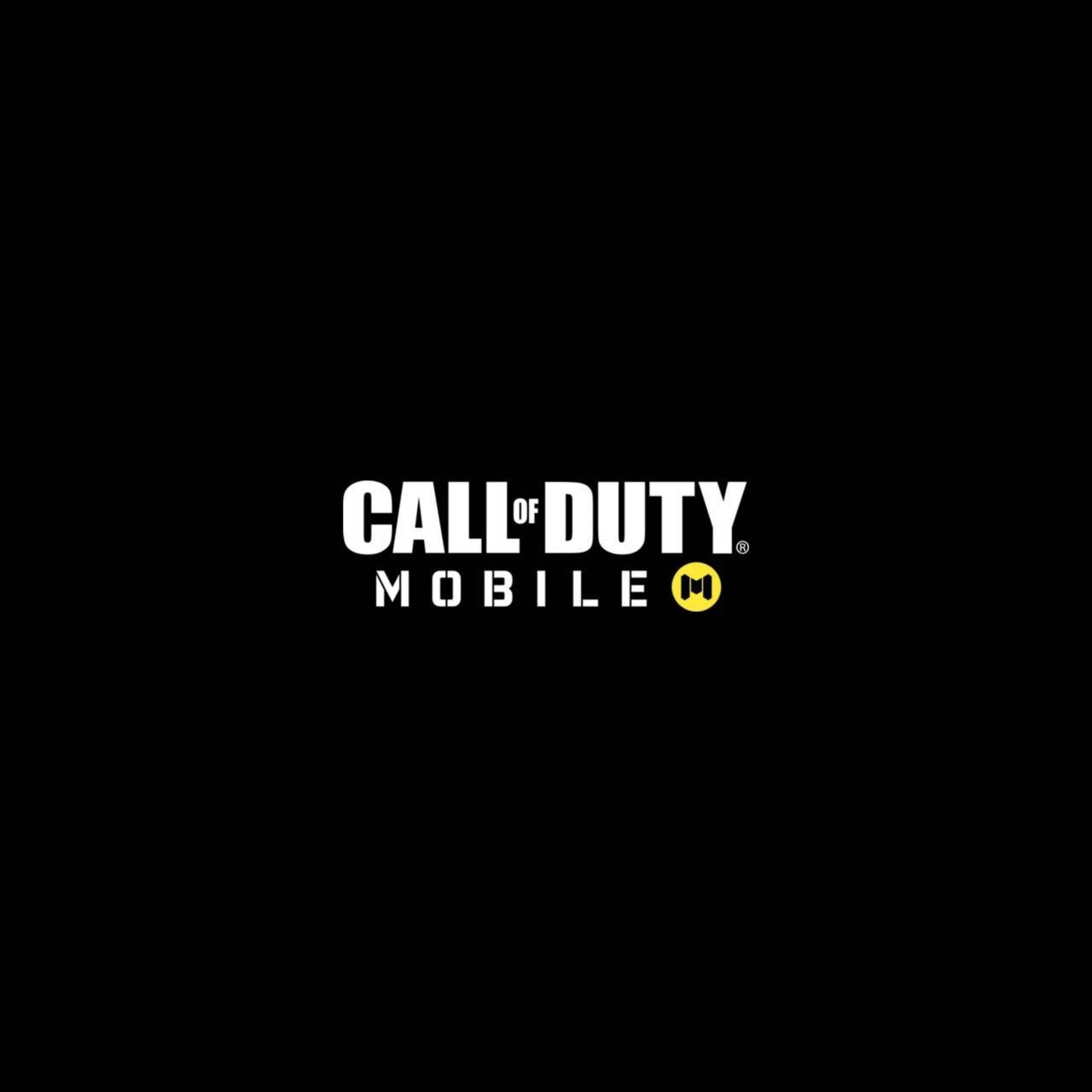 Call Of Duty Mobile Logo Black Background Portrait