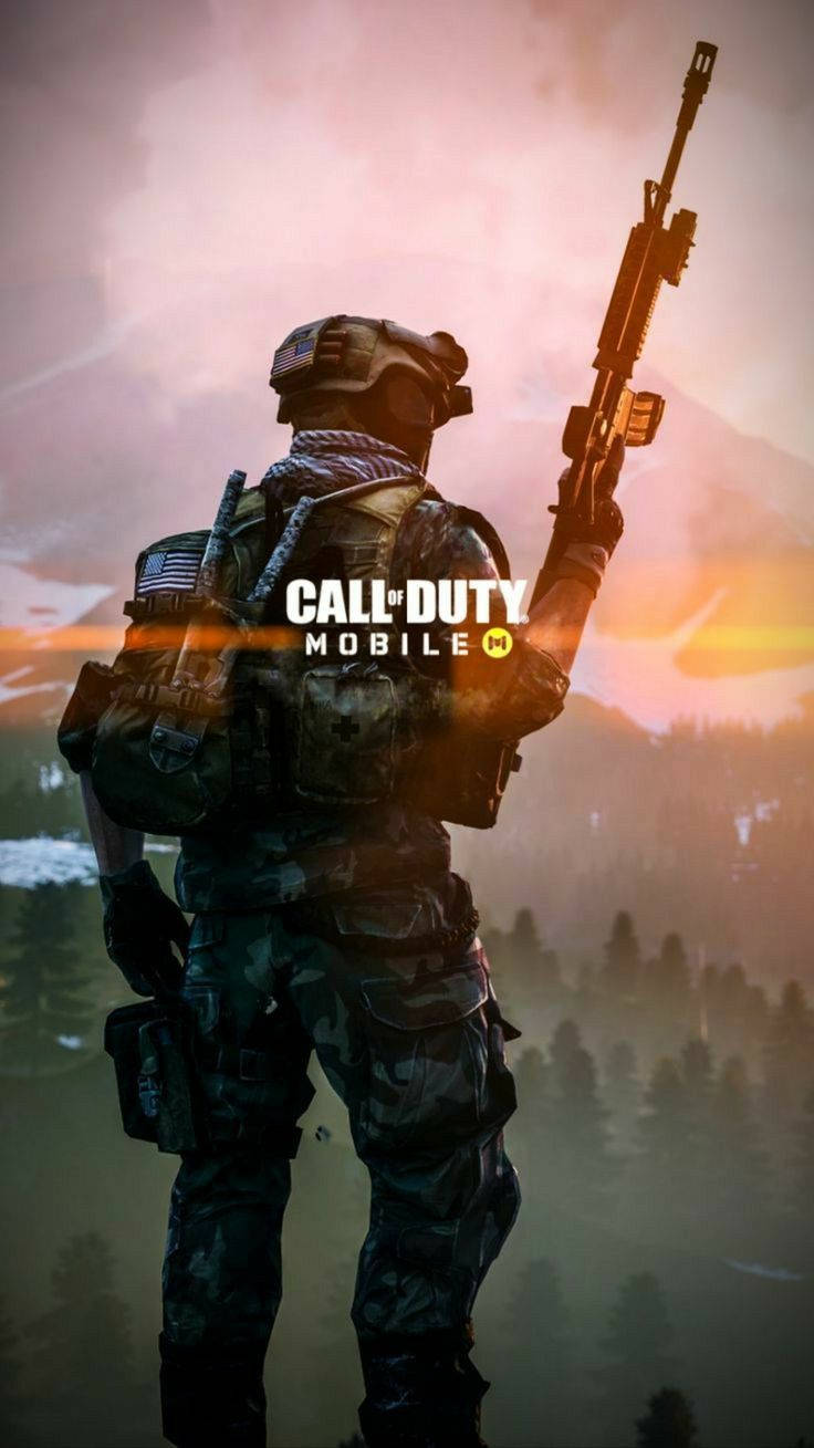 Call Of Duty Mobile Logo Gun Background