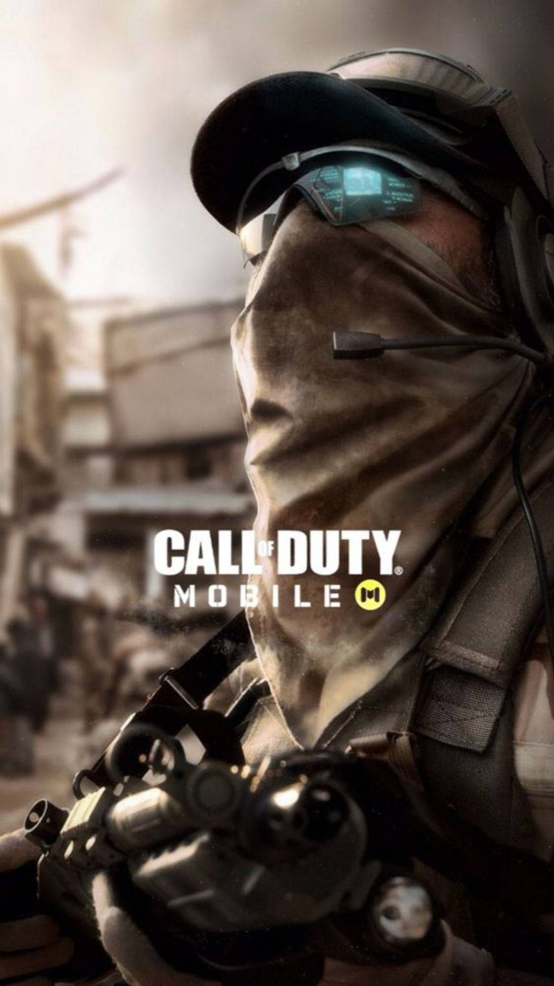 Call Of Duty Mobile Logo In Grey Background