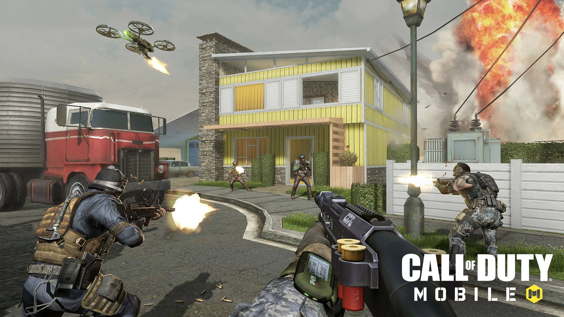 Call Of Duty Mobile Logo Nuketown Background