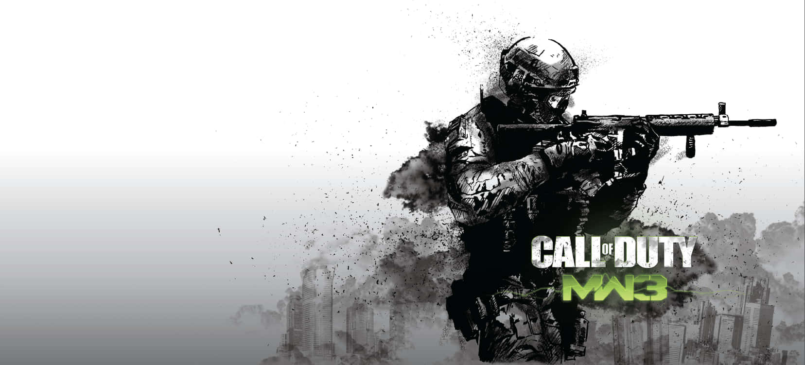 Call Of Duty Modern Warfare 3 Clean Aesthetic Soldier Background
