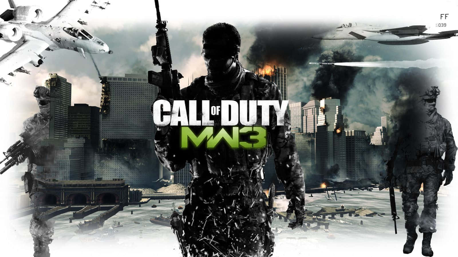 Call Of Duty Modern Warfare 3 Digital Collage Background
