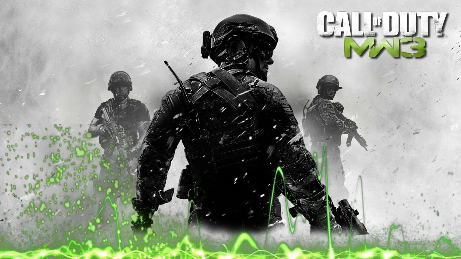 Call Of Duty Modern Warfare 3 Soldier Facing Back Background