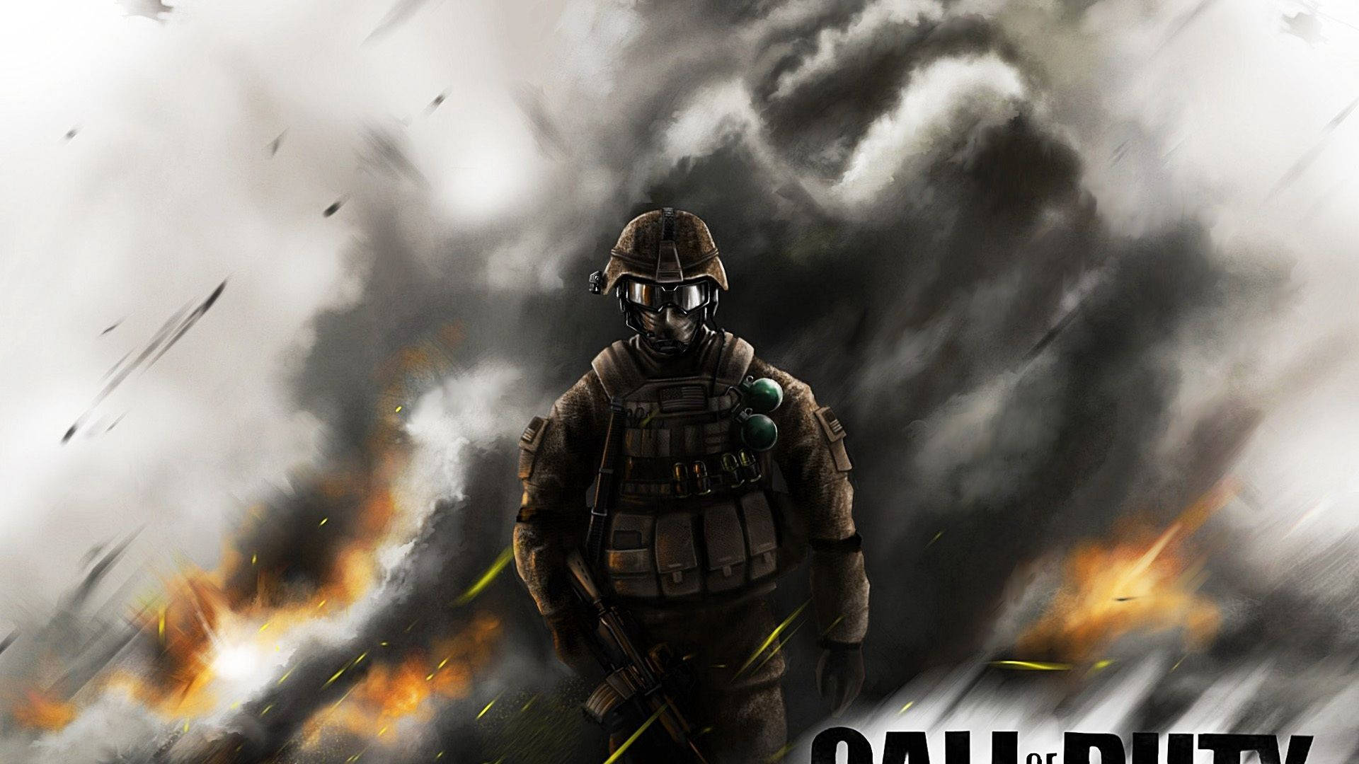 Call Of Duty Modern Warfare Digital Illustration Background