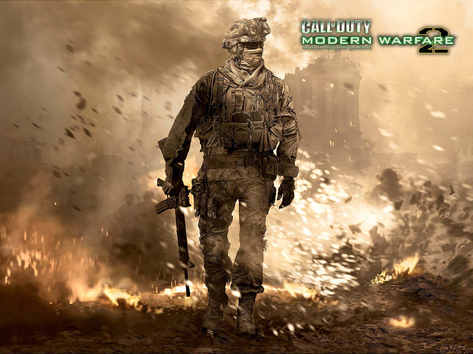 Call Of Duty Modern Warfare Explosion Background