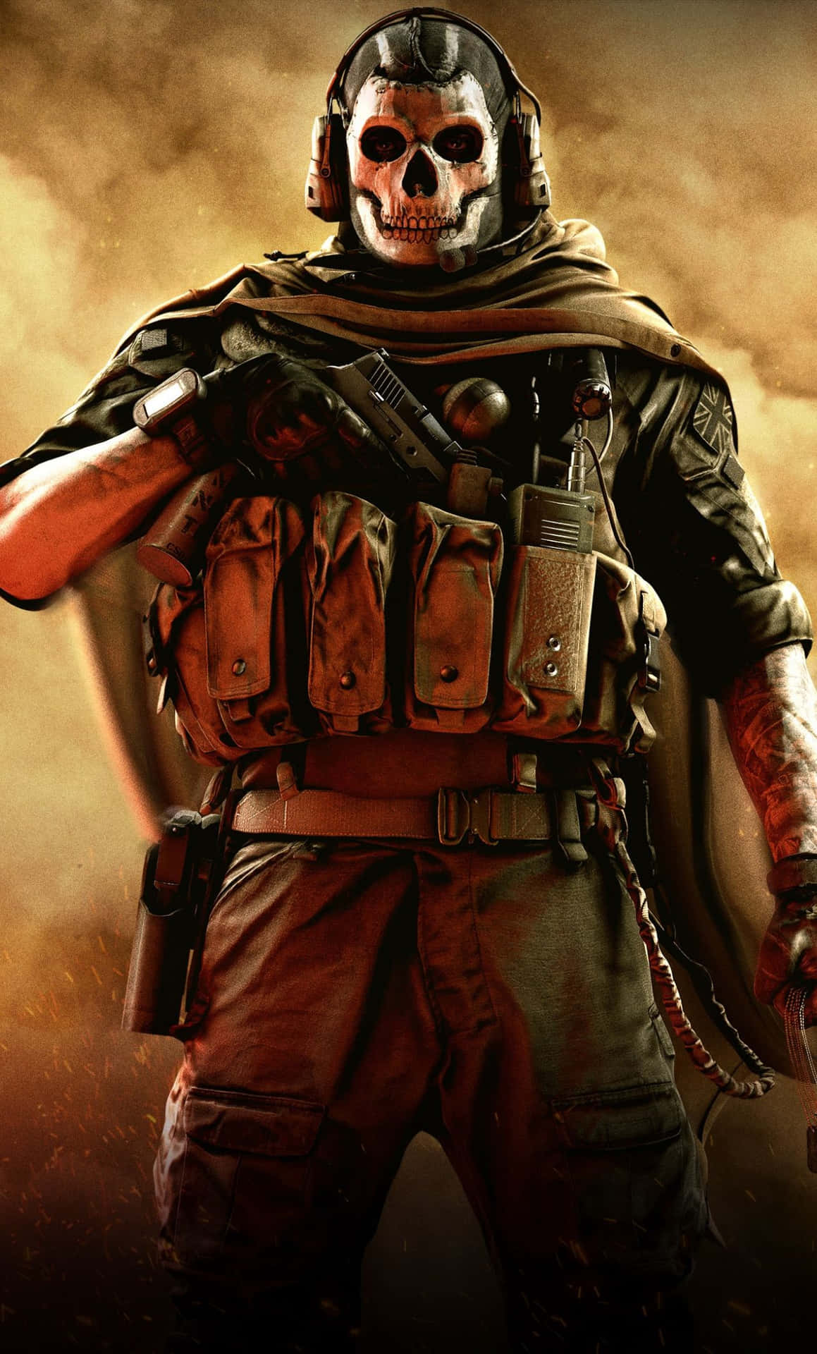 Call Of Duty Modern Warfare Ghost Soldier Iphone Background