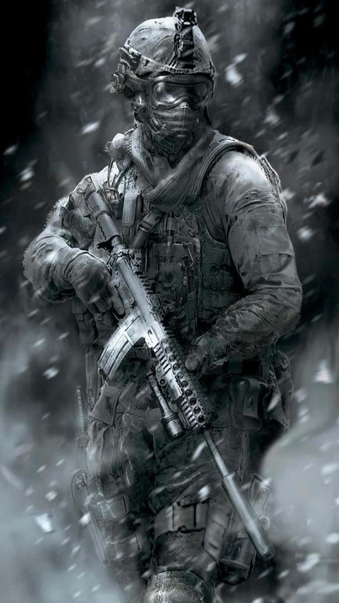 Call Of Duty Modern Warfare Gray Smoke Iphone Background
