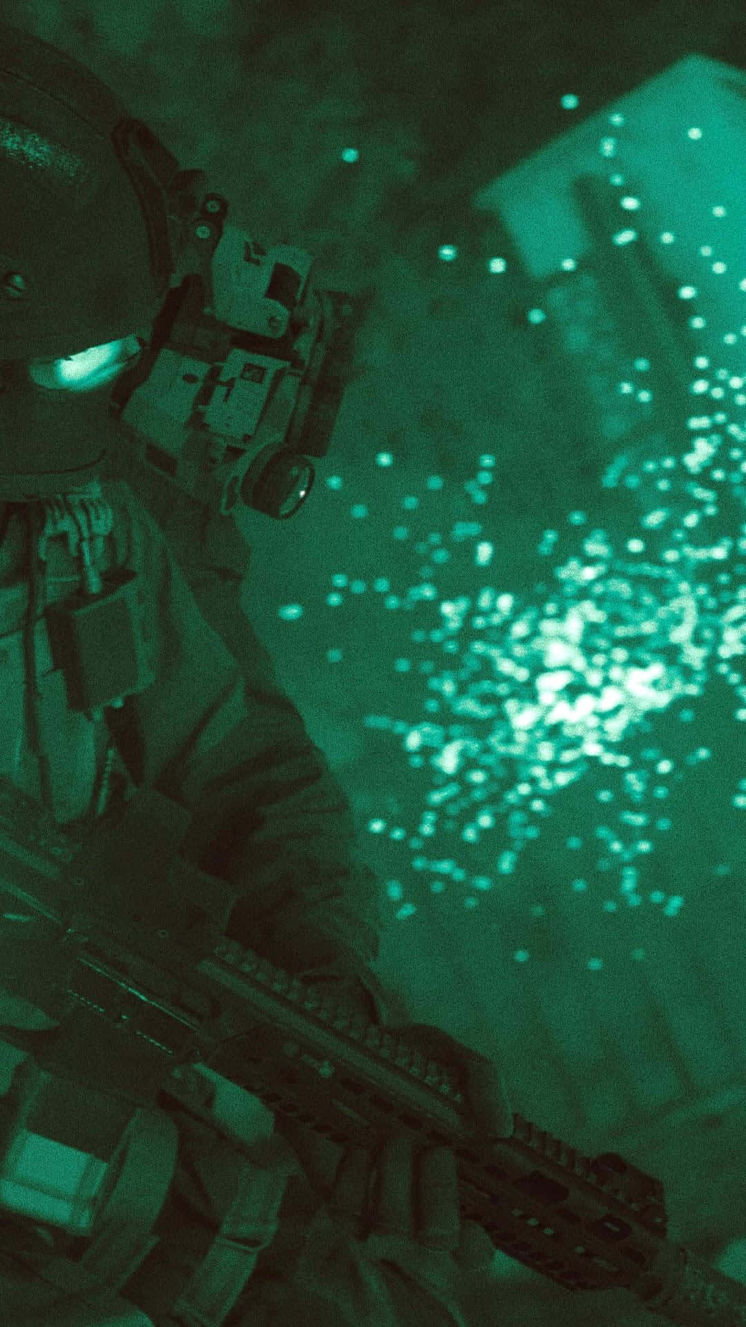 Call Of Duty Modern Warfare Green Flares Iphone Background