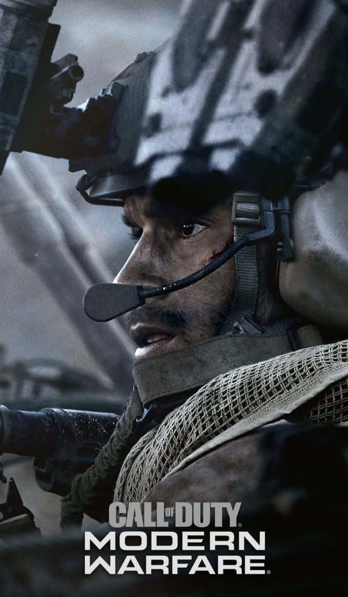 Call Of Duty Modern Warfare Soldier Close Up Iphone Background