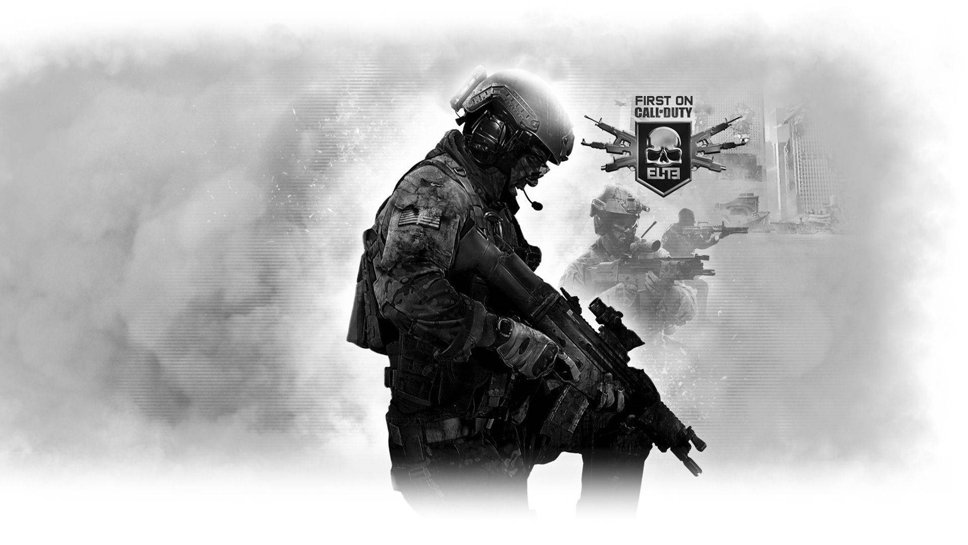 Call Of Duty Modern Warfare White Vignette Background